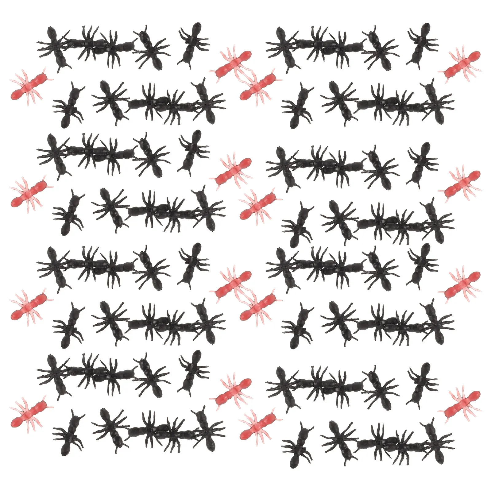 

50 Pcs Simulation Ants Halloween Prank Toys Fake April Fool's Day Decoration Kids Party Favours