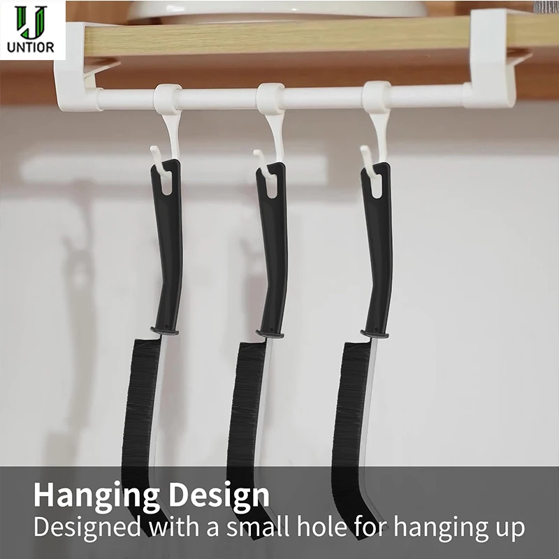UNTIOR Hard Bristle Crevice Cleaning Brush Micro-deficiency Book Brush for Window Corner Kitchen Tiles Cleaner Household Item