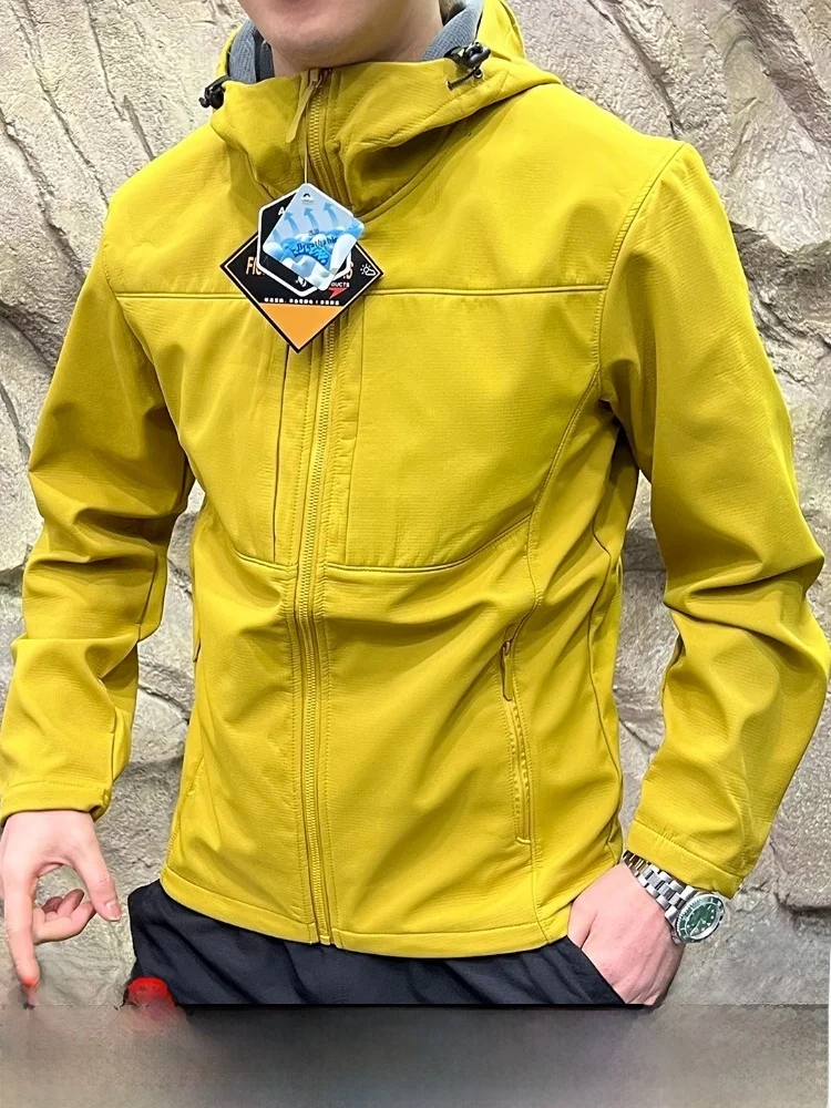 

ular Outdoor Men's Fce Lined Soft ell Jaet GM Series Waterproof Polyester Winter Coat Warm Plu Autumn Spring