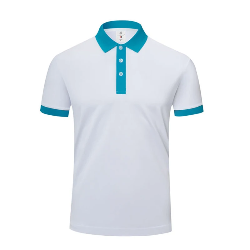 Summer Polo Short Shirts Custom Logo Embroidery Printing Design Hotel Coffee and Milk Tea Shop Waiter Supermarket Stores Tops