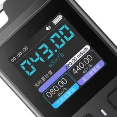 GC-02 Personal Radiation Monitor for Geiger Counter Use Dose Rate and Accumulated Dose Tracking Multiple Unit Display Support