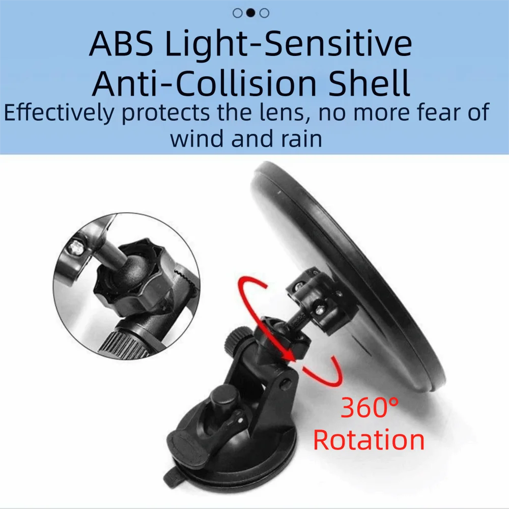 360 Degree Rotation Blind Spot Mirror 11/12.5cm HD Car Reverse Mirror Suction Cup Universal Rearview Convex Mirror Car Parking