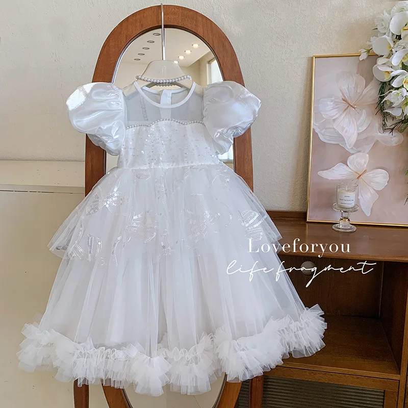 New style toddler girls Sweet summer dress girls dresses children clothing cute fashion 5