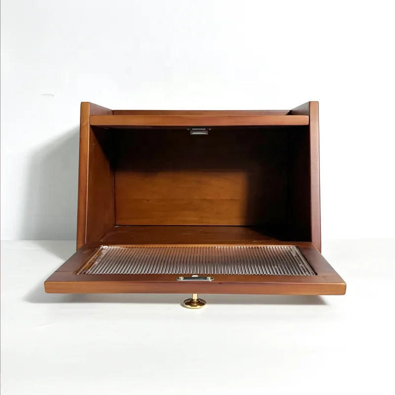 Vintage solid pine dust-proof display cabinets are an exquisite choice for precious glassware