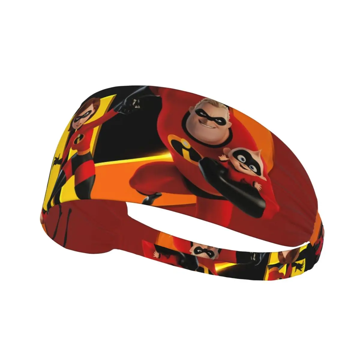 

Custom Animation The Incredibles Sports Headband for Yoga Non Slip Elastic Superhero Adventure Comedy Moisture Wicking Sweatband