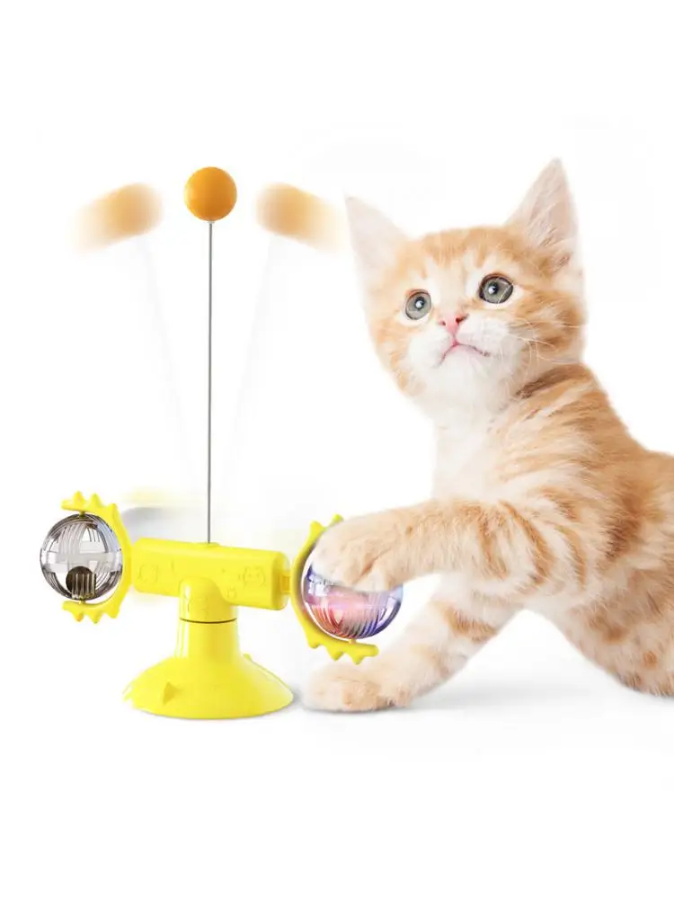 

New Cat Toy Turntable Funny Cat Stick Pet Toy Pet Supplies