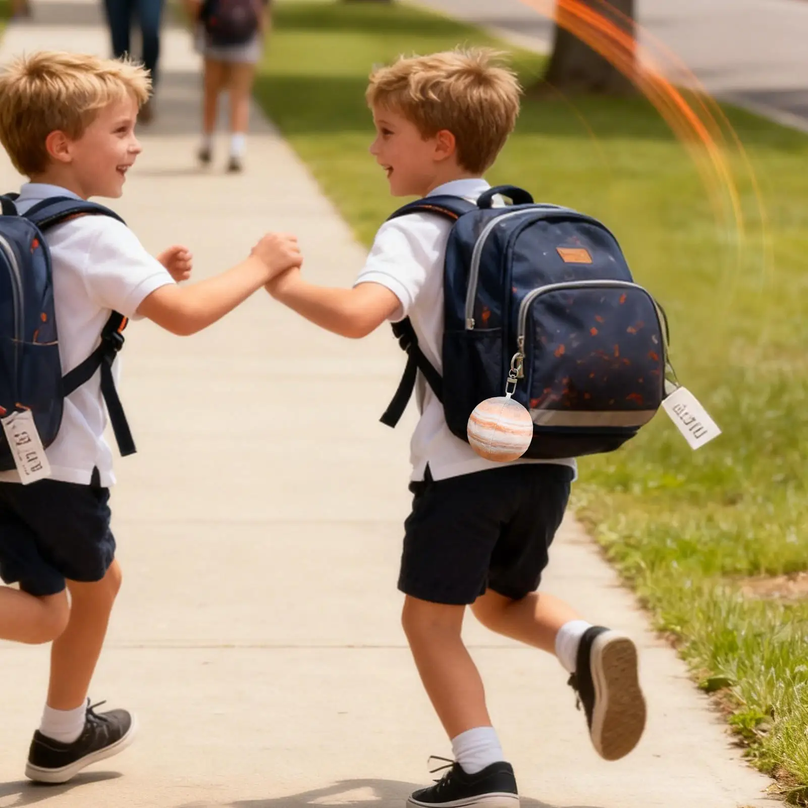 كوكب حلية 2.95 بوصة لينة محشوة معلقة قلادة أفخم كوكب الحلي لحقيبة اليد محفظة نسائية للعملات المعدنية محفظة مجوهرات على ظهره #2