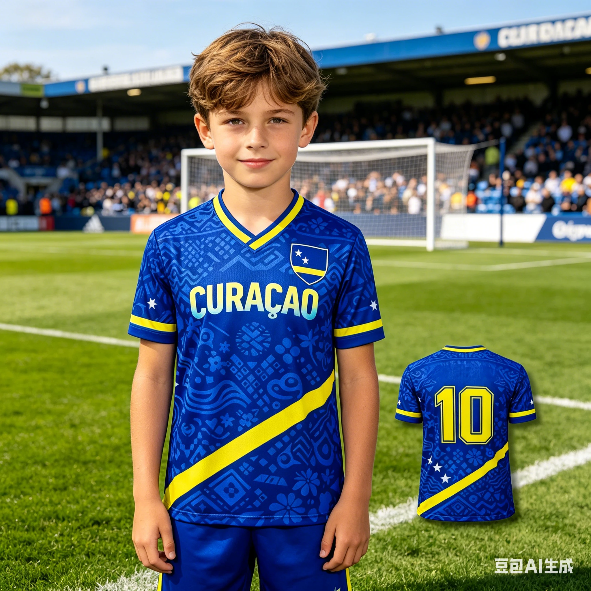 Curacao Soccer Jersey Multiple Sizes 3D Print Football Fan Shirt Polyester Kid Adult Family Matching Summer 2026 Gift