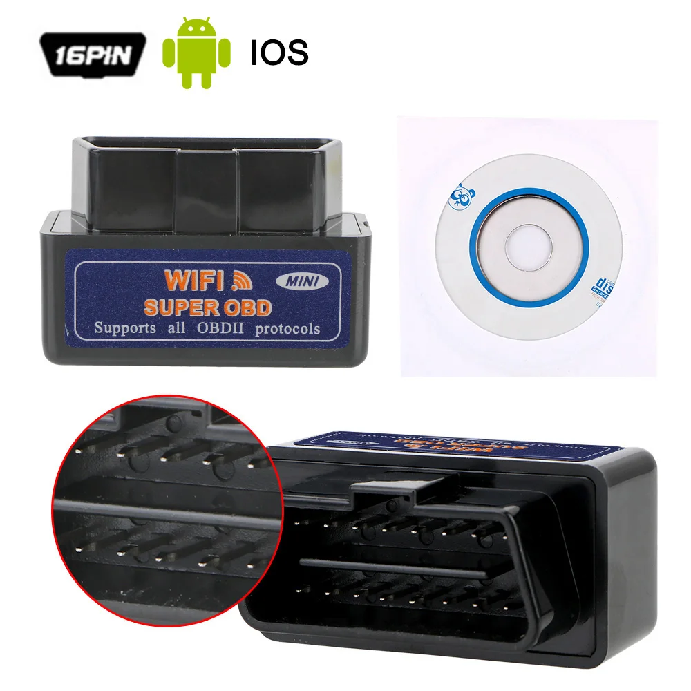 

ELM327 V1.5 WIFI OBD 2 Automotive Diagnostic Tools Scanner Car OBD2 ELM 327 V 1.5 Code Reader Vehicles Accessories Cartronics