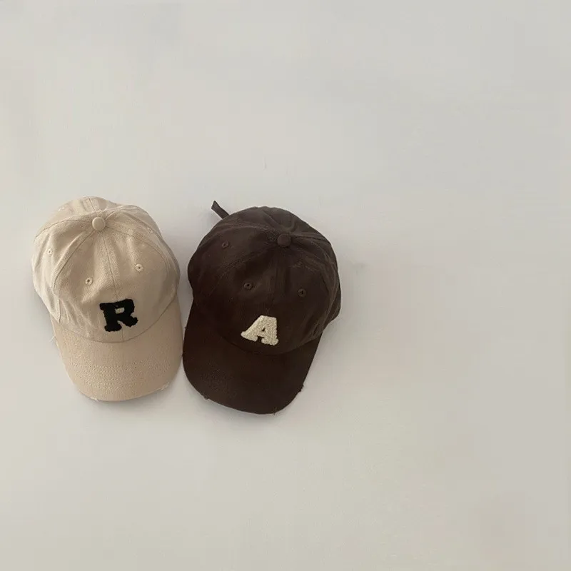 Letter P A R I S Embroidered Baseball Caps For Boys Girls Autumn Outdoor Adjustable Casual Hats Sunscreen Hat