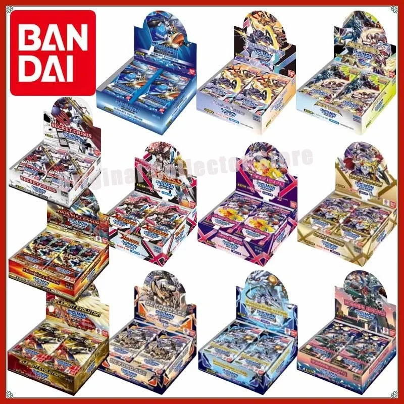 Cartões originais Bandai Digimon DTCG Jogo de negociação Monstro Digital Chinês Todas as séries BTC01-BTC13 Reabastecer Bolsa EXC01-EX09 Coletar