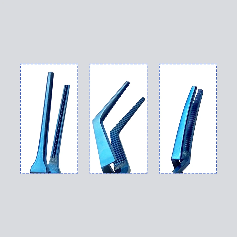 Pinzas Vasculares, dispositivo hemostático  instrumentos  cirugía nerviosa y cardiovascular, titanio