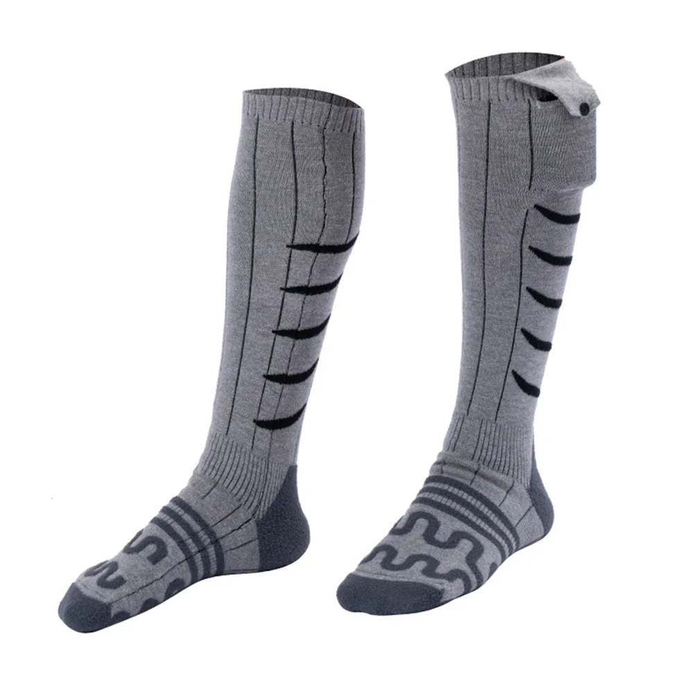 Electric Heated Socks Cold-Proof Electric Heating Socks Fast Heating Warm Winter Socks Washable for Cycling Camping Skating