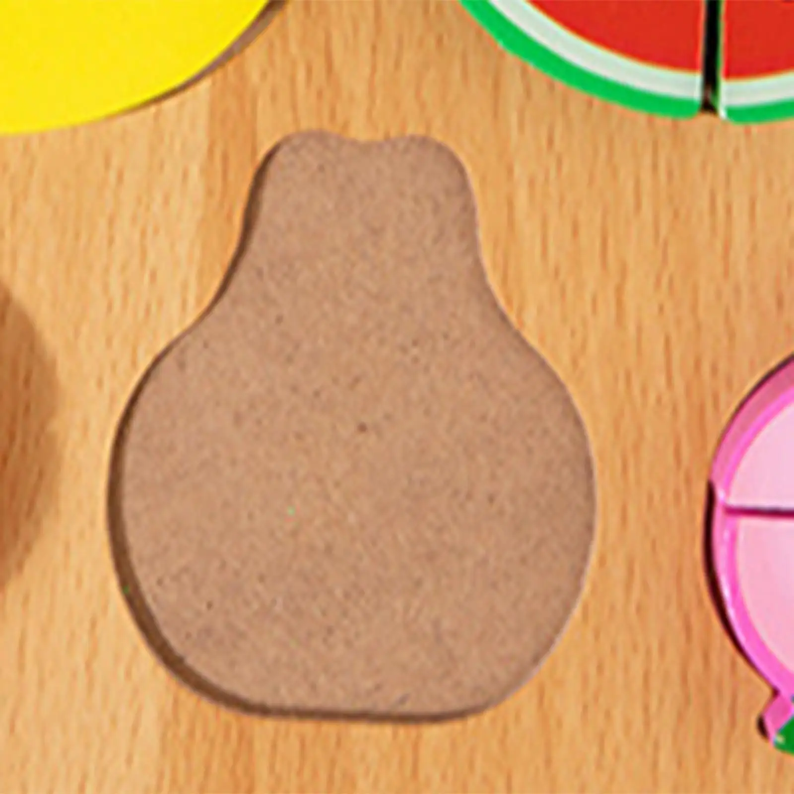 Wooden Cutting Puzzle for Preschool Role Play Toy Wooden Peg Puzzle Gift DIY