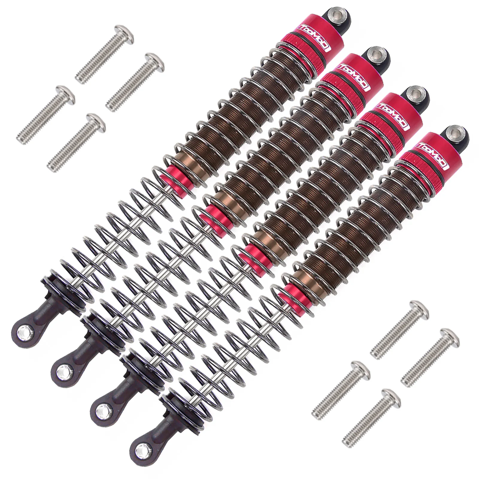 1/10 RC Olie gevulde Schokdempers kit voor Tamiya Bullhead SuperClod Buster Axiale SCX10 D90 TRX4 Truck Crawler Upgrade Onderdelen