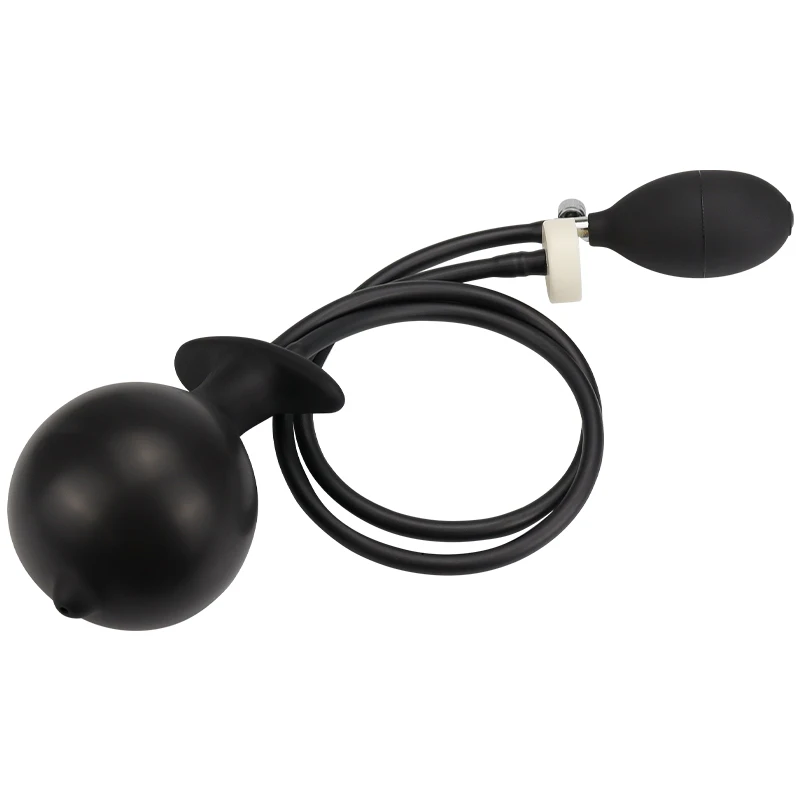 Bidé Inflável De Silicone, Portátil, Preto, Plugue Anal, Dilatador Inflável, Dildo, Buttplug, Expansor, Lavadora, Brinquedos Sexuais