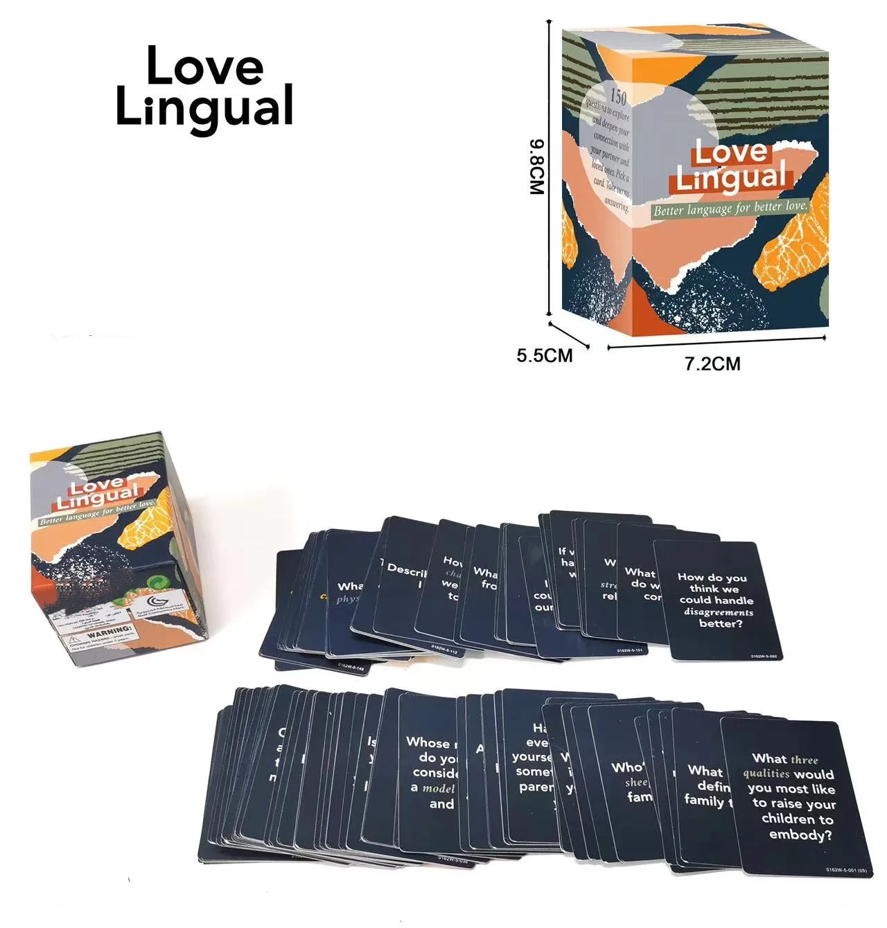 Jogo de tabuleiro de casal: cartas de conversa de linguagem de amor, itens de jogos de cartas, presente para o dia dos namorados, cartas de festas e reuniões