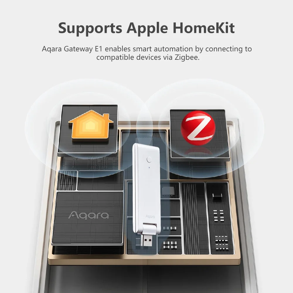 Oryginalny Hub Aqara Gateway Zigbee 3.0 Repeater Pilot Zdalnego Sterowania Inteligentny System Domowy Współpracuje z Matter Mijia Apple HomeKit APP — zdjęcie produktu 4