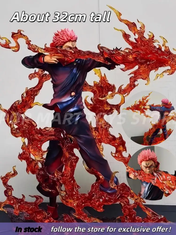 

32cm Jujutsu Kaisen Ryomen Sukuna Itadori Yuji Anime Figure King Of The Curse Returns To The Extreme Battle Collection As Gift