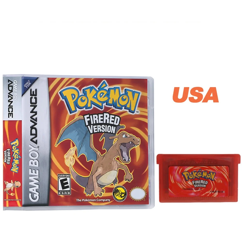 Boîte de jeu GBA Pok é mon série Jade Red Leafgreen Ruby Sapphire, 5e édition, cartouche de jeu vidéo 32 bits, sans manuel, nouvelle collection 2025