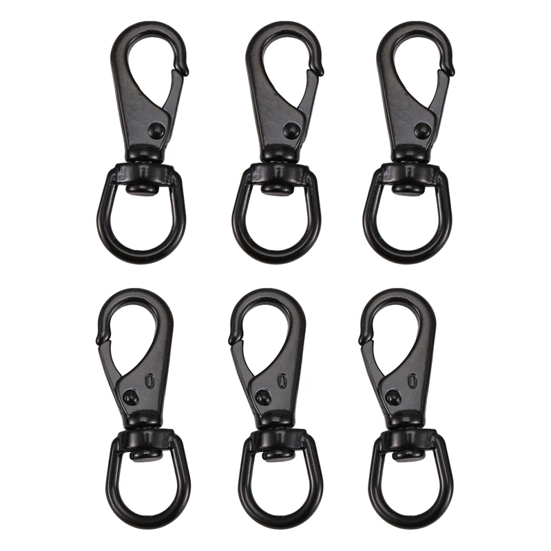 

ABJV 6 Pack Swivel Snap Hooks,Stainless Steel Spring Clips, Flag Pole Clips, Scuba Diving Clips For Dog Leashes, Keychains