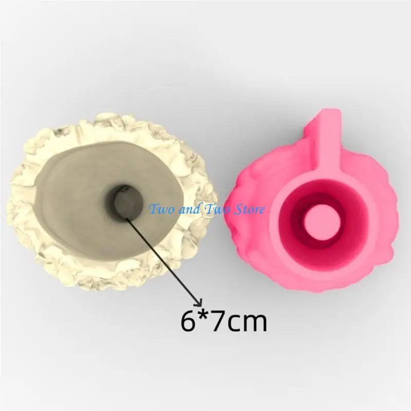 

HX6F Silicone Flower Pots Mold Planter Cement Clay Mould Home Decorations