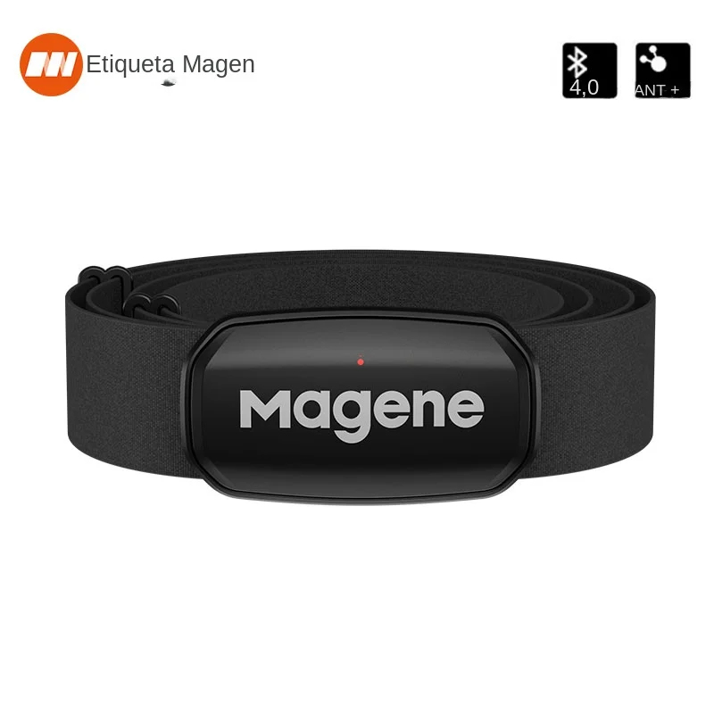 Magene Sensor de Ritmo Cardíaco, Conexión Bluetooth, Correa para el Pecho, Modo Doble, Banda Deportiva, Accesorio para Ciclismo, Mejora H64, H303