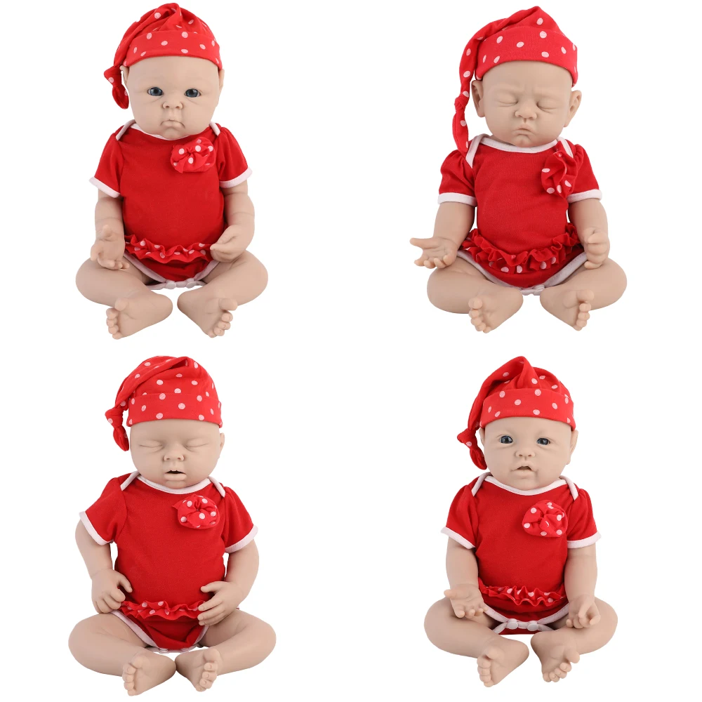 

IVITA 100% Silicone Reborn Baby Doll Unpainted Realistic Baby Dolls Wholesale Lifelike Bebe Toys for Children Christmas Gift