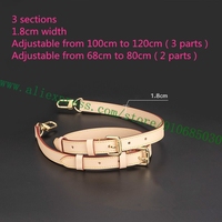 Vachetta Calf Leather Adjustable Shoulder Strap Carry Belt For Lady Speedy Bag Handbag Women Favorite Pochette Purse 3 Sections