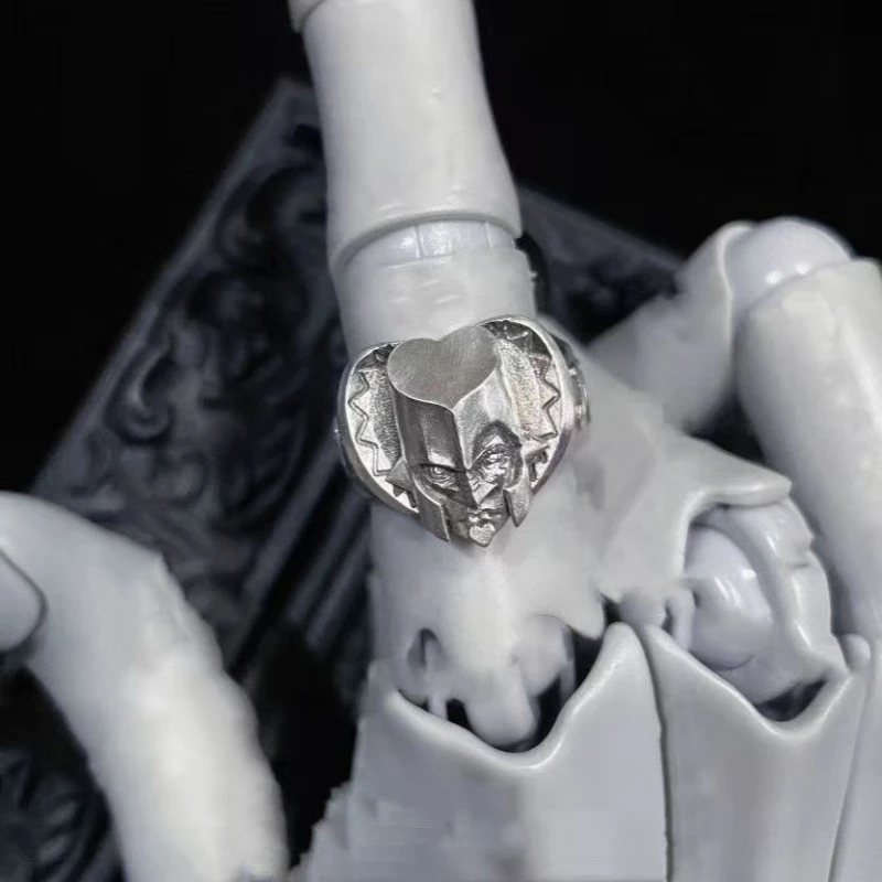 Anime JOJO Diamond is Unbreak Higashikata Josuke Crazy Diamond Cosplay Ring Unisex Opening Adjustable Ring Jewelry Accessory