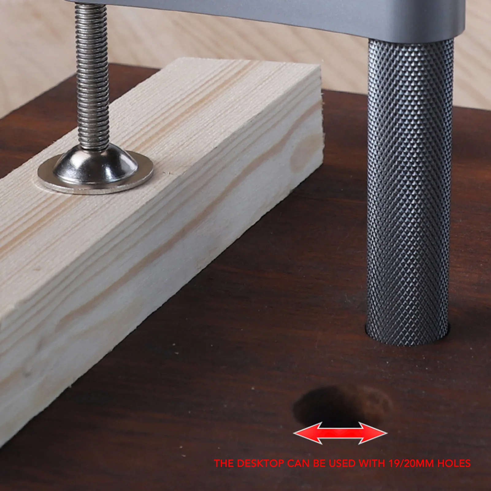 Abrazadera de sujeción Manual de acción rápida, aleación de aluminio, acero inoxidable, ajustable, carpintería, escritorio