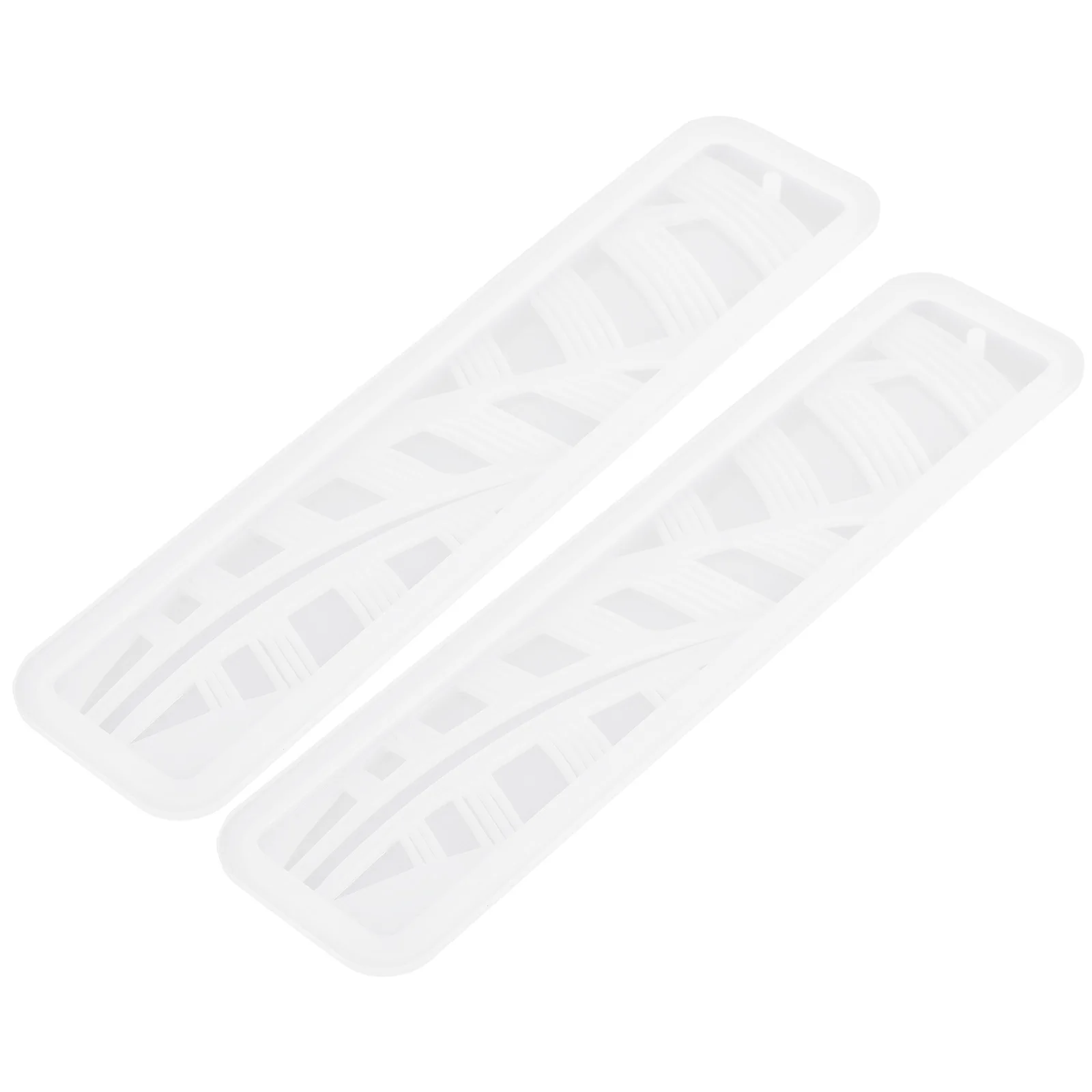 

2pcs Rectangle Silicone Bookmark Mold Diy Epoxy Resin Craft Bookmarker Making Tool Durable Flexible Molds For Dried Flowers