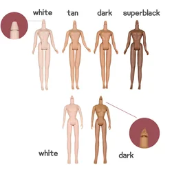 DBS icy Blyth muñeca articulada, cuerpo de licca, piel blanca, piel oscura, piel bronceada, piel natural, regalo para niña
