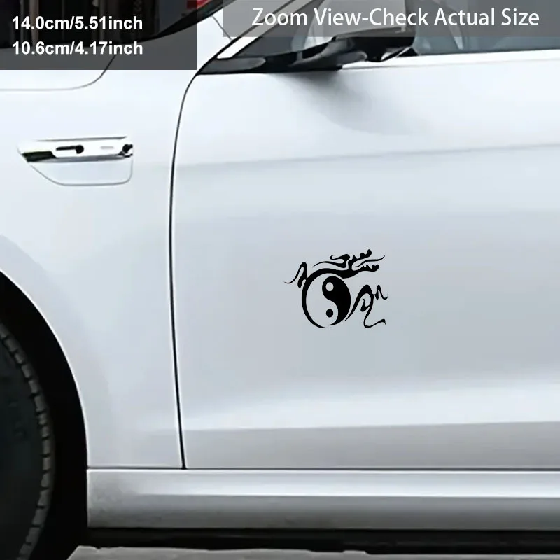 

Классическая китайская культурная наклейка с мотивами китайской культуры для бамперов, окон, ноутбуков | Самоклеящаяся длинная наклейка «Инь-Ян»