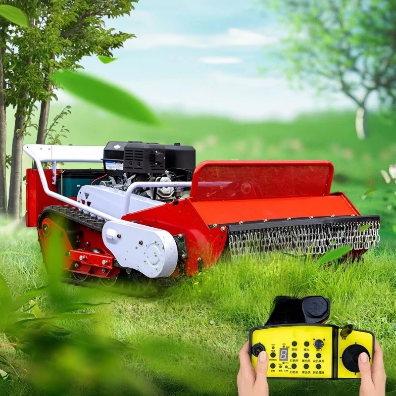 Landscaping Equipment Remote Controlled Garden Electric Lawn Mower Grass Cutting