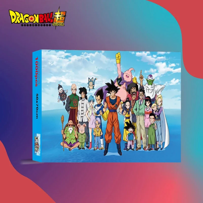 1000 pezzi puzzle anime dragon ball cartone animato carta puzzle creativo gioco rilassante giocattolo di decompressione fatto a mano regalo per