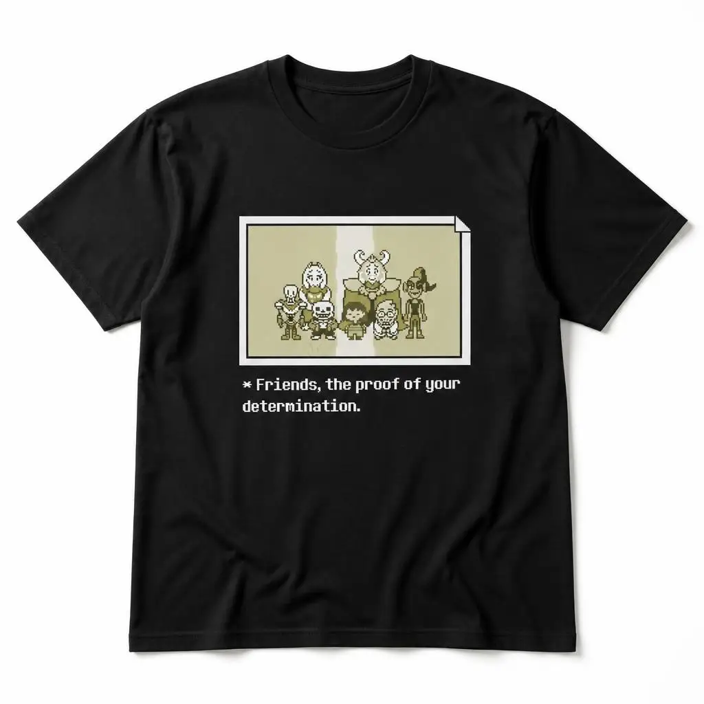 Undertale Frisk Toby Fox T Shirts Casual Tees Short Sleeve Round Collar T-Shirt Pure Cotton Tops