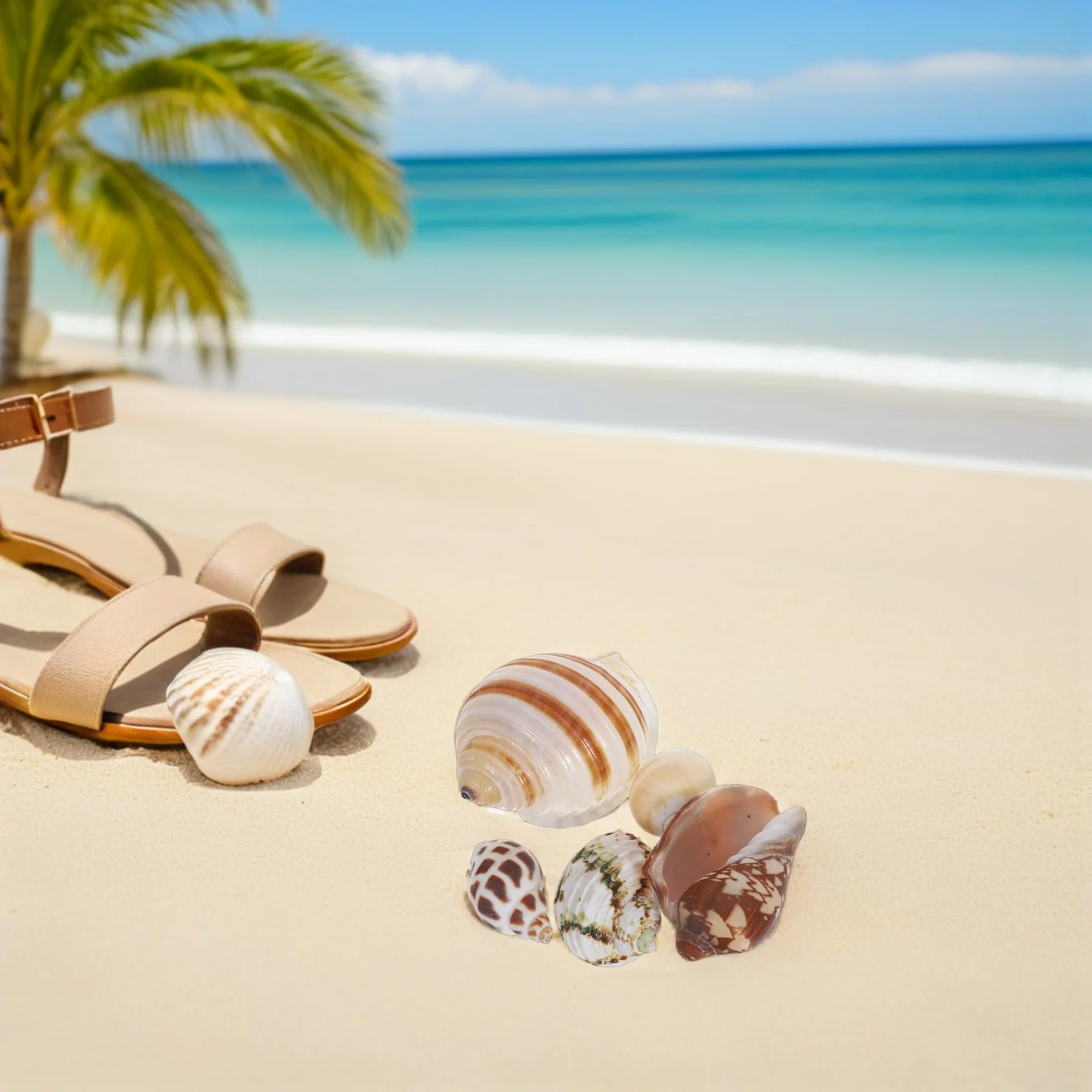 

6Pcs Natural Conch Seashells Aquarium Decor Small Habitat Hides Underwater Scenery Landscape Fish Tank Accessories