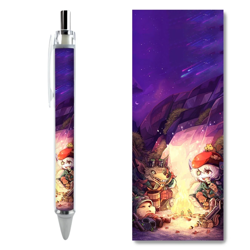 2/4PCS League of Legends Teemo Character Gel Pens Hot-selling Game Character Decoration Aesthetic Stationery School Supplies