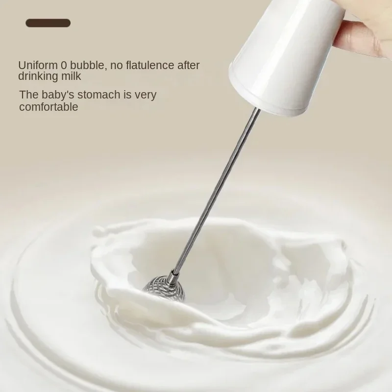 108 Electric Milk Stirrer - Anti-Clumping Baby Formula Mixer, Non-Foaming Milk Powder Stirring Tool, Smooth Formula Blender.