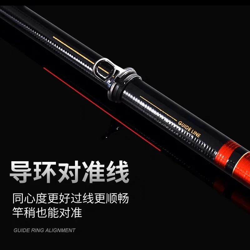 Anmanda ISO Rock Fishing Rod 500 Reef Rock Rod 5M Telescopic Sea Fishing Pole 0/0.8/1.0/1.25/1.5/2/3/4# Distance Throwing Pole