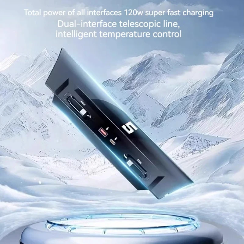 For BMW 5 Series G60 2024 Accessories USB Type-C Splitter Center Console Fast Charger Shunt Docking Station Extender Car Interio