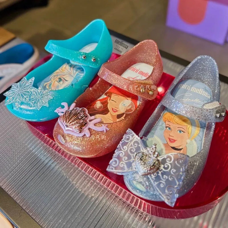 New Disney girls frozen mermaid princess cute Sandals shoes non-slip soft bottom sports shoes for girl gift