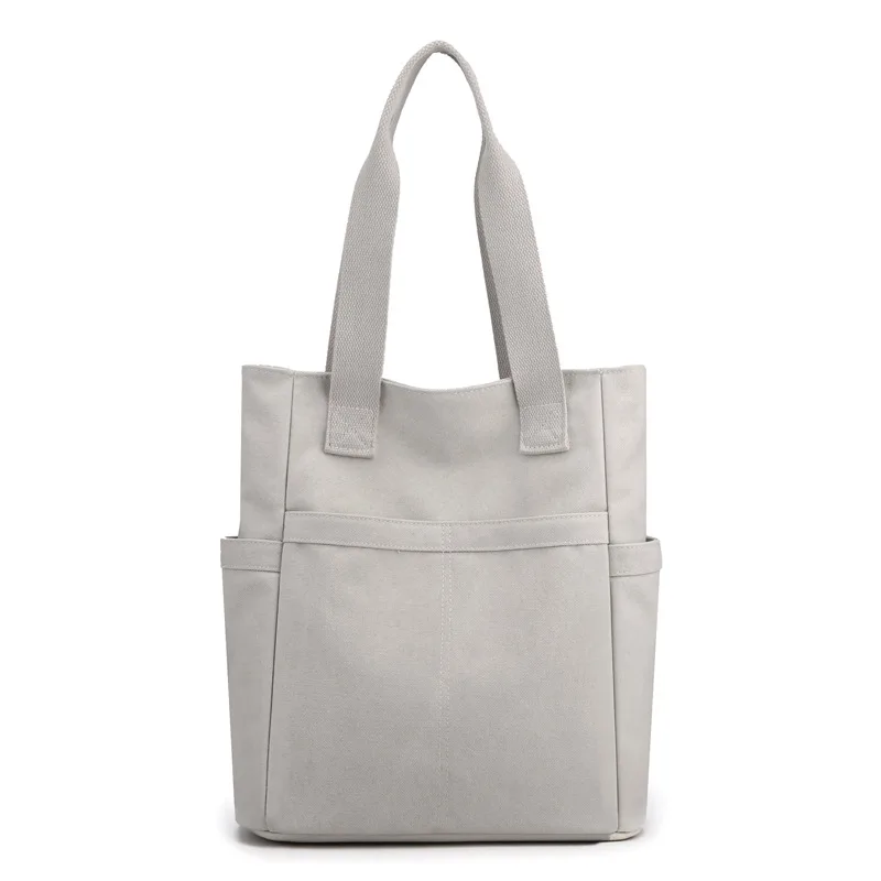 Women's Bag Canvas Bag Casual Simple Korean Version Women's Bag 2023 New Trendy Large Capacity Women's Single Shoulder Handbag