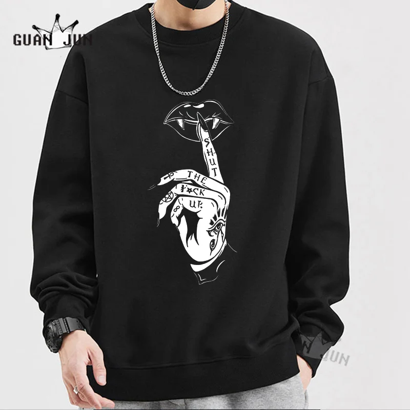 Funny Anime Hellsing Ultimate Alucard Hoodies Fashion Vampire Comics Horror Men Harajuku Casual Loose Crewneck Sweatshirt Tops