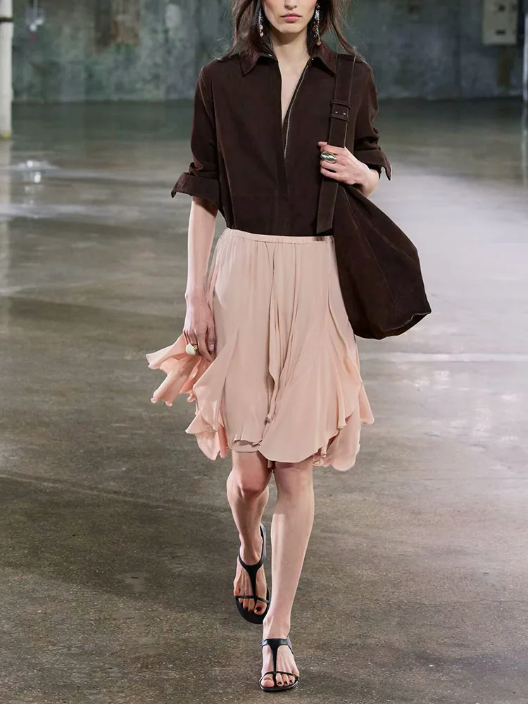 

Faionable Sweet Versatile High Waist Layered Decorative Skirt for Women New Summer Sle Comfortable Loose Fit Color