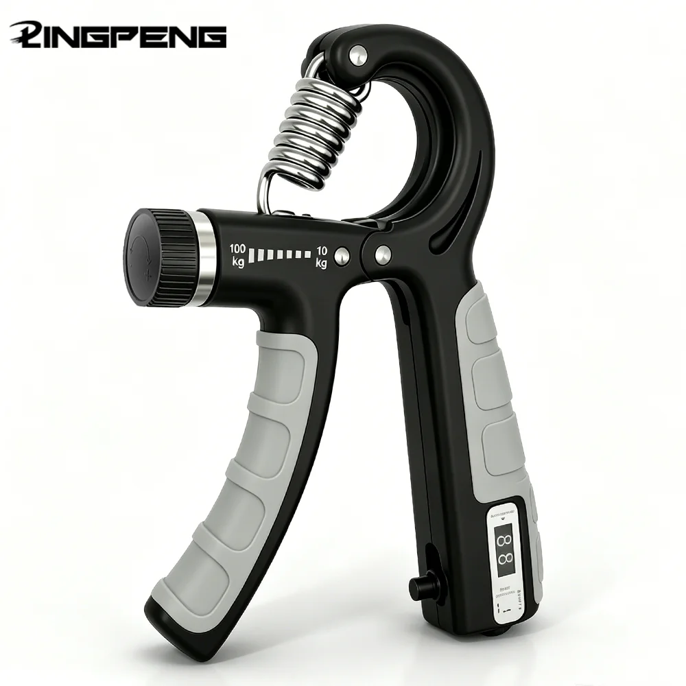 100KG Hand Grip Strength Trainer Hand Muscle Enhancer Hand Strength Training Portable Indoor Fitness Workout Equipment Unisex