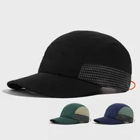 Custome Logo 5 Panel Color Matching Quick-drying Hat Big Head Wide Brim Sunshade Casual Flat Edge Baseball Cap for Men and Women - Image 3
