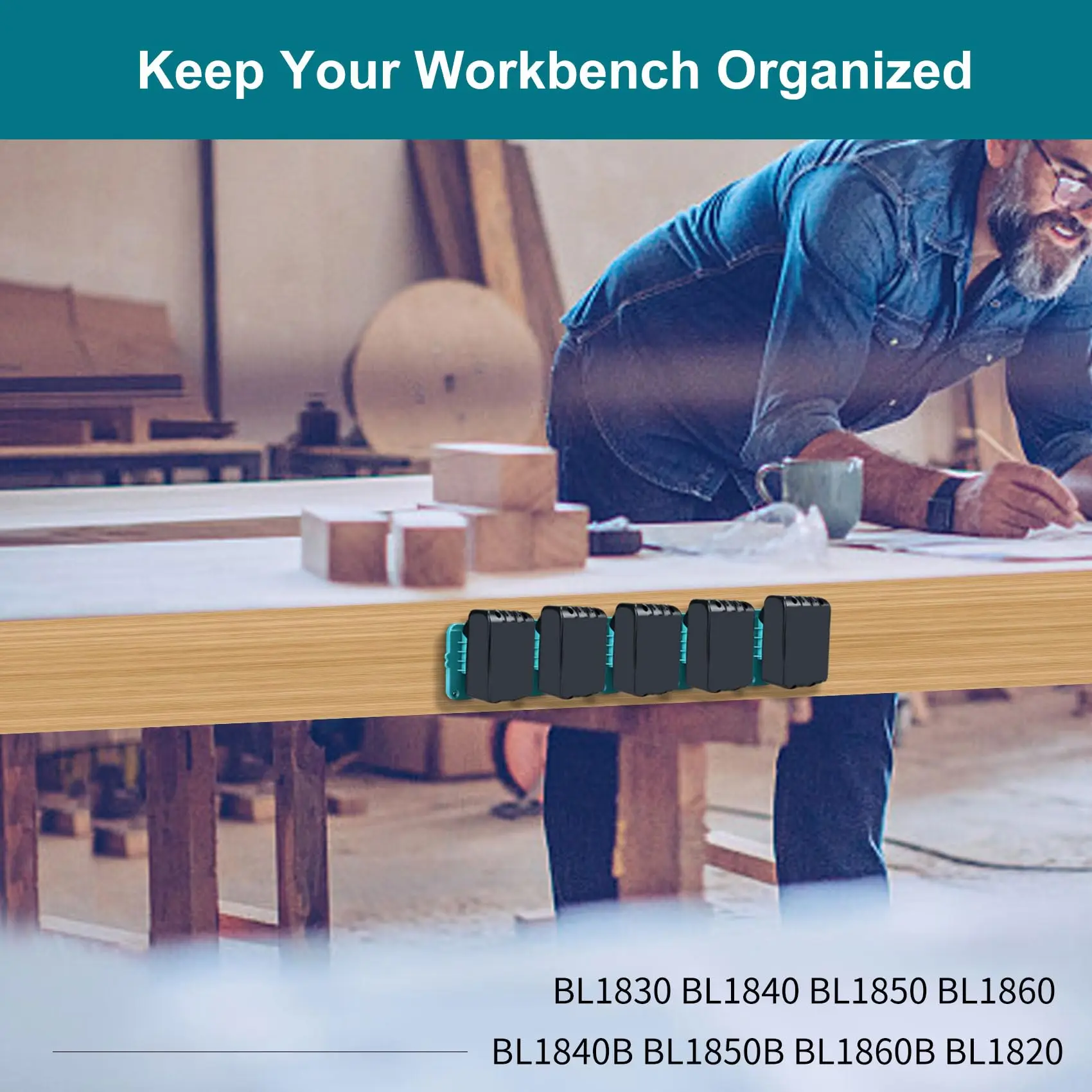 جديد 5/10 قطعة تخزين البطارية الرف آلة حامل لماكيتا 14.4 فولت 18 فولت بطارية ليثيوم أيون أدوات تخزين الرف جدار جبل قوس تحديد