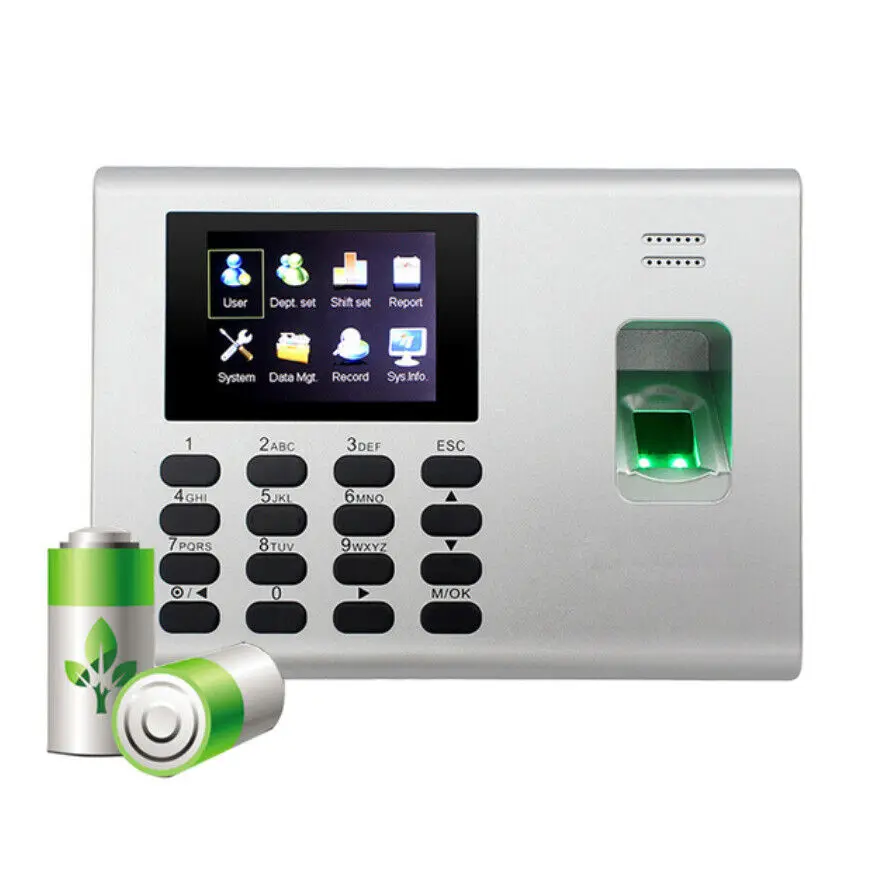 ZKTeco K40 USB Biometric Fingerprint Time Attendance System Built-in Battery Attendance System Employers Recording Working Hour